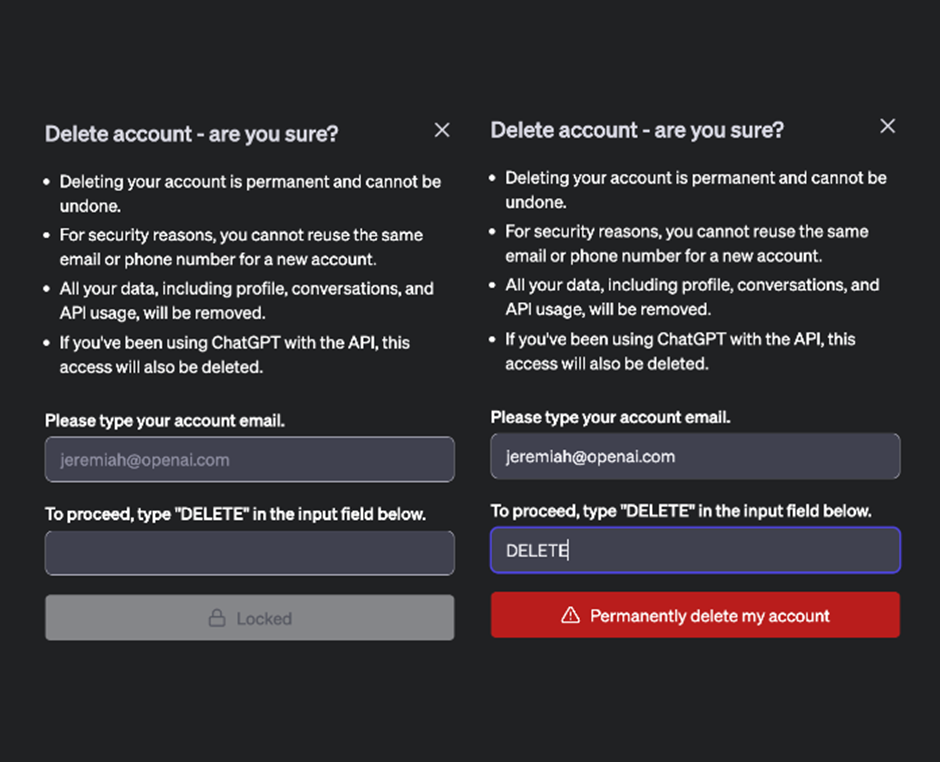 Delete Your OpenAI Account