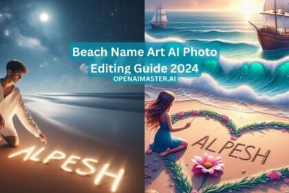 Beach Name Art AI Photo Editing Guide 2024