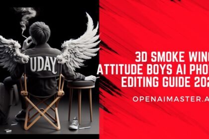 3D Smoke Wings Attitude Boys AI Photo Editing Guide 2024