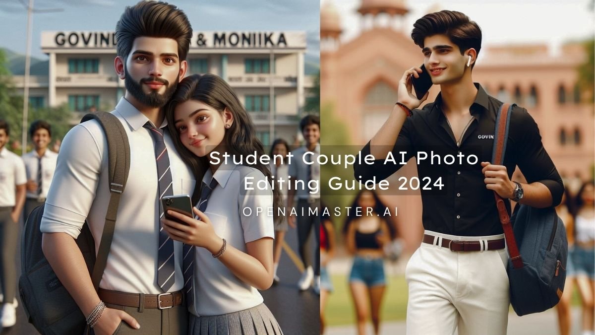 Student Couple AI Photo Editing Guide 2024
