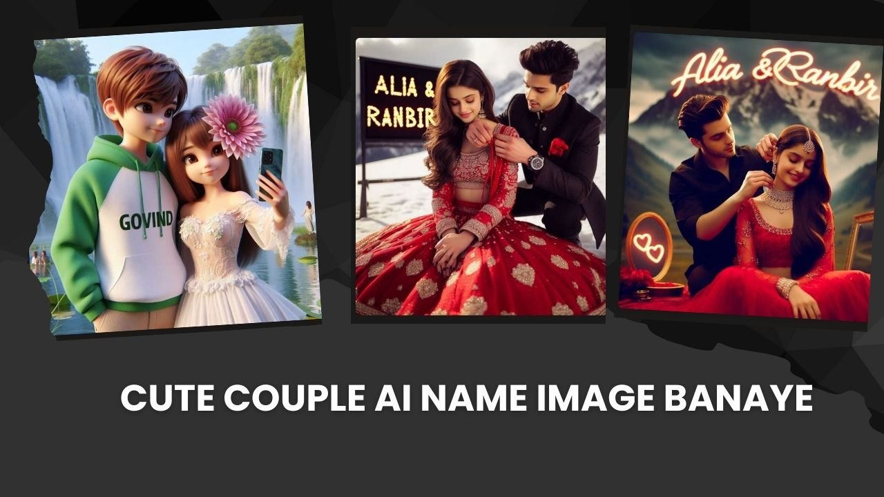 Cute Couple AI Name Image Banaye