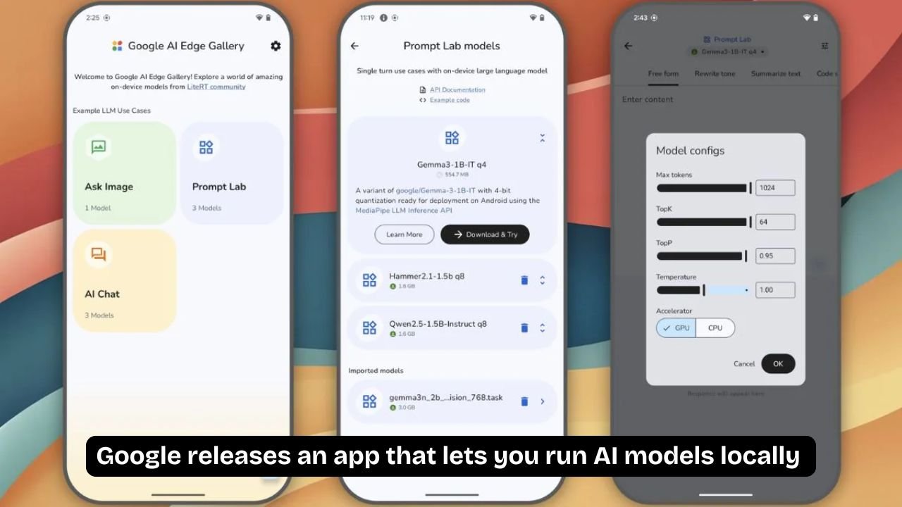 Google releases an app that lets you run AI models locally