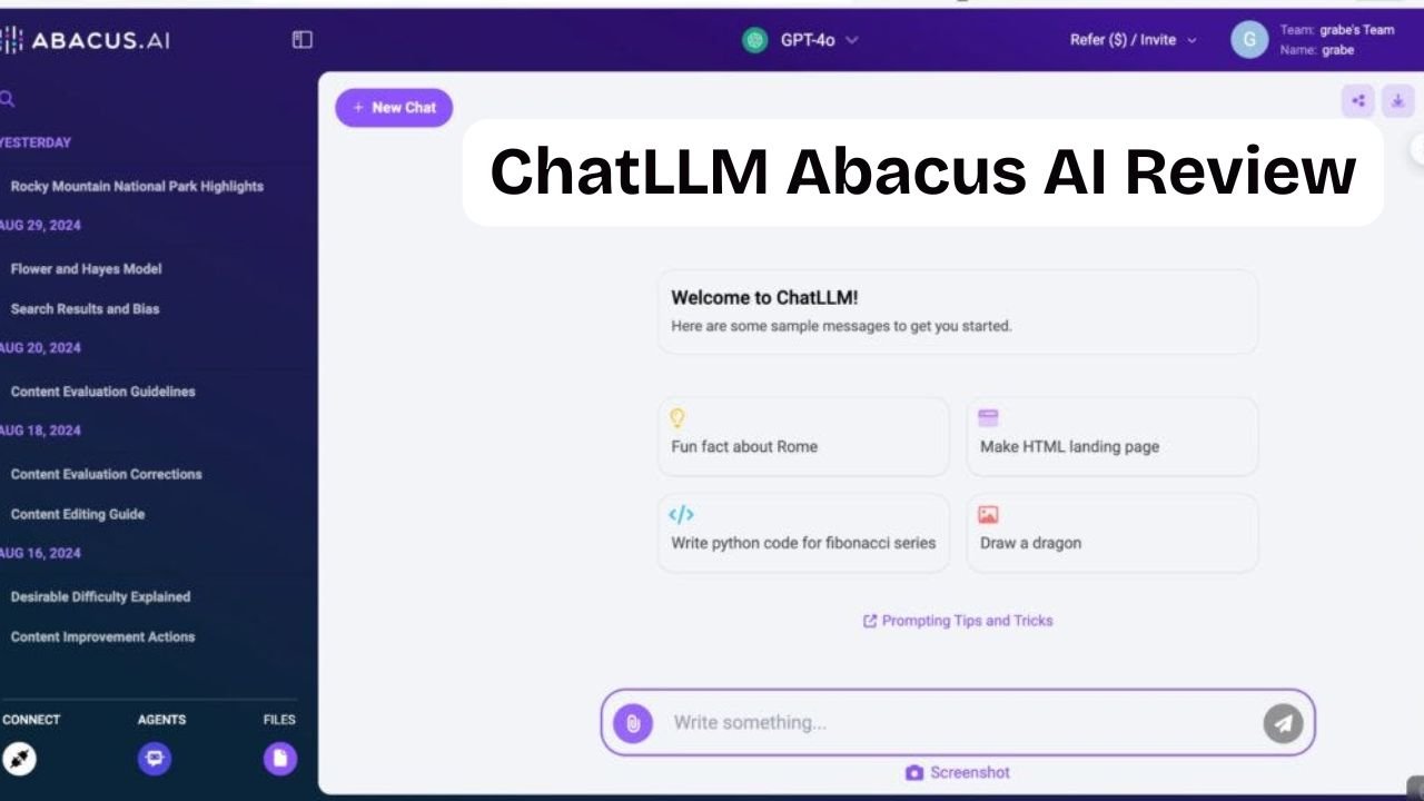 ChatLLM Abacus AI Review