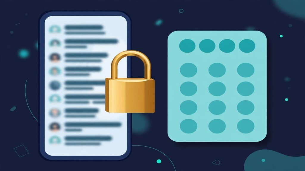 ChatGPT Locked Chats: a chat list hidden behind a PIN padlock on a phone, 2026
