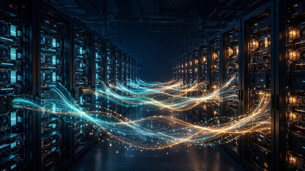 Nvidia-backed Reflection AI factory concept with GPU racks and open model weights, 2026